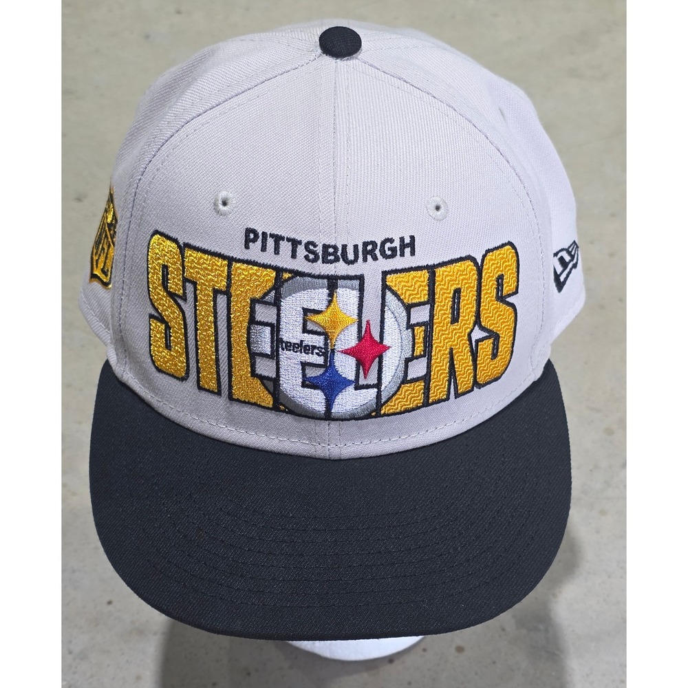 New Era 9FIFTY Pittsburgh Steelers Snapback Hat Gray Black NFL Mens OSFM